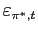 $ \varepsilon_{\pi^{\ast},t}$