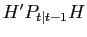 $ H^{\prime}P_{t\vert t-1}H$