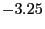 $ -3.25$