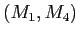 $ (M_1,M_4)$