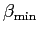 $ \beta_{\min}$