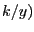 $ k/y)$