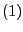 $ \left( 1\right) $