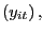 $ \left( y_{it}\right) ,$