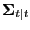 $\displaystyle \boldsymbol{\Sigma}_{t\vert t}$
