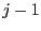 $ j-1$