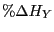 $ \%\Delta H_Y$