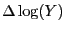 $ \Delta\log(Y)$