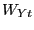 $\displaystyle W_{Yt}$