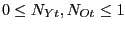 $ 0\leq N_{Yt},N_{Ot}\leq1$
