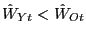$ \hat{W}_{Yt}<\hat{W}_{Ot}$