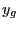 $\displaystyle y_{g}$