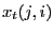 $ x_{t}(j,i)$