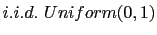 $ i.i.d.\ Uniform(0,1)$