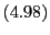 $ \left( 4.98\right) $