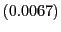 $ \left( 0.0067\right) $