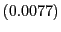 $ \left( 0.0077\right) $