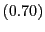 $ \left( 0.70\right) $