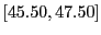 $ [45.50,47.50]$
