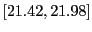 $ [21.42,21.98]$