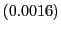 $ (0.0016)$