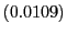 $ (0.0109)$