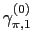 $ \gamma_{\pi,1}^{(0)}$