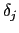 $ \delta_{j}$