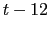 $ t-12$
