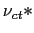 $ \nu_{ct}*$