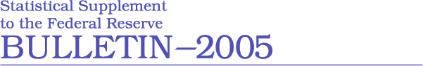 Statistical Supplement to the Federal Reserve Bulletin 2005