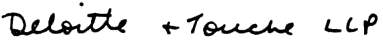 Deloitte signature
