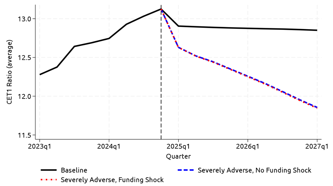 Figure A1. Banking System Common Equity Tier 1 (CET1) Ratios. See accessible link for data.