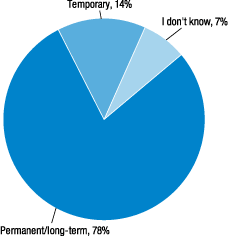 Figure 14. Permanent and temporary job status (among employees)