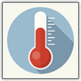 An illustration of a thermometer