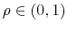 \rho \in \left( 0,1\right) 