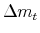  \Delta m_{t}