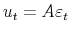  % u_{t}=A\varepsilon _{t}