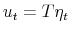  u_{t}=T\eta _{t}