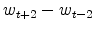 w_{t+2}-w_{t-2}