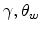\gamma ,\theta _{w}