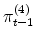 \pi_{t-1}^{(4)}