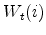 W_{t}(i)