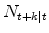 N_{t+k\vert t}