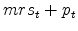 mrs_{t}+p_{t}
