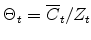 \Theta _{t}=\overline{C}_{t}/Z_{t}