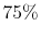  75\%