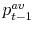 p^{av}_{t-1}