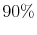  90\%