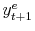 y_{t+1}^{e}